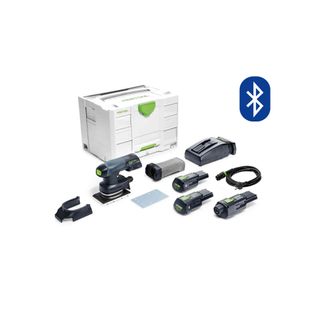 RTSC 400 18V 80mm x 133mm Cordless Orbital 1/4 Sheet Sander Bluetooth 3.0Ah Set