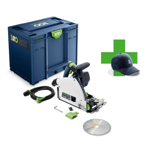 Festool TS 60 KEBQ-Plus saw - Limited Edition100 year systainer and Cap