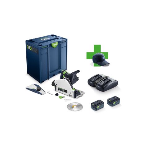 TSC 55 Cordless Saw Limited Edition 100year Systainer 2 Batteries & Duo Charger
