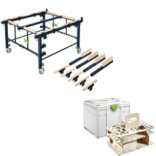 Festool STM 1800 Mobile Sawing & Work Table with bonus Systainer with insert