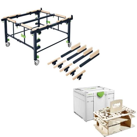Festool STM 1800 Mobile Sawing & Work Table with bonus Systainer with insert