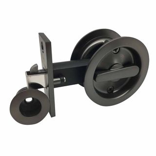 SLIDING DOOR PRIVACY LATCH SATIN GRAPHITE