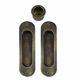 SLIDING DOOR PASSAGE SET OIL RUBBED BRONZE