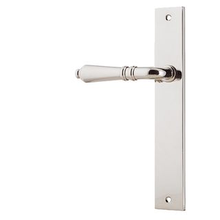 LEVER ON PLATE POLISHED NICKEL