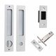 SLIDING DOOR PRIVACY LATCH BRUSHED CHROME