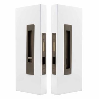 SLIDING DOOR PRIVACY SETS ROMAN BRASS