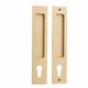 SLIDING DOOR LOCKS BRUSHED BRASS