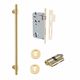 PULL HANDLE LOCK KITS BRUSHED GOLD