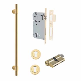 PULL HANDLE LOCK KITS BRUSHED GOLD