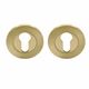 EURO CYLINDER ESCUTCHEONS MATT SATIN BRASS