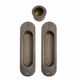 SLIDING DOOR PASSAGE SET NATURAL BRONZE