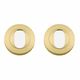 OVAL CYLINDER ESCUTCHEONS BRUSHED GOLD