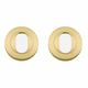 OVAL CYLINDER ESCUTCHEONS BRUSHED GOLD