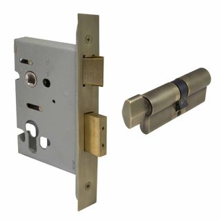 LATCHING LOCK KITS ROMAN BRASS