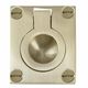 FLUSH RINGS UNLACQUERED SATIN BRASS