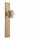 KNOB ON PLATE BRUSHED BRASS