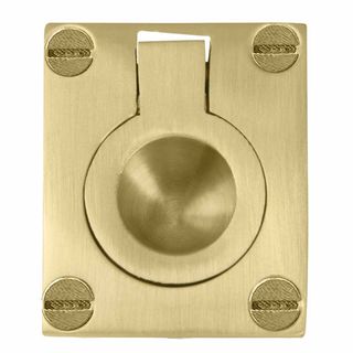 FLUSH RINGS MATT SATIN BRASS