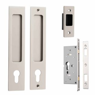 SLIDING DOOR LOCKSETS SATIN NICKEL