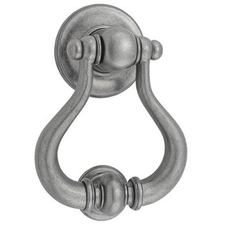 DOOR KNOCKERS DISTRESSED NICKEL