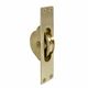 SASH WINDOW PULLEY UNLACQUERED SATIN BRASS