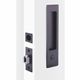 SLIDING DOOR PRIVACY SETS SATIN GRAPHITE