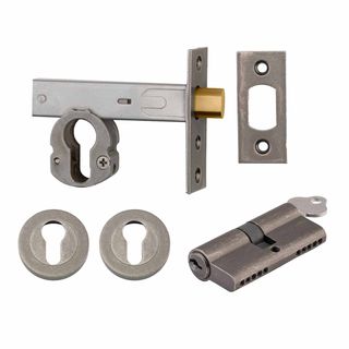 DEADBOLTS DISTRESSED NICKEL