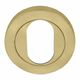 OVAL CYLINDER ESCUTCHEONS MATT SATIN BRASS