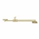 TELESCOPIC STAYS UNLACQUERED SATIN BRASS