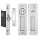 SLIDING DOOR PRIVACY LATCH SATIN NICKEL