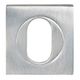 OVAL CYLINDER ESCUTCHEONS SATIN NICKEL