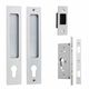 SLIDING DOOR LOCKS BRUSHED CHROME