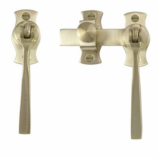 FRENCH DOOR FASTENERS UNLACQUERED SATIN BRASS