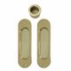 SLIDING DOOR PASSAGE SET POLISHED BRASS