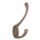 HAT-COAT ROBE HOOKS NATURAL BRONZE