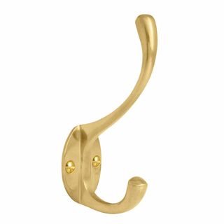 HAT-COAT ROBE HOOKS UNLACQUERED BRASS