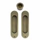 SLIDING DOOR PASSAGE SET ROMAN BRASS