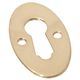 CUPBOARD LOCK ESCUTCHEONS POLISHED BRASS