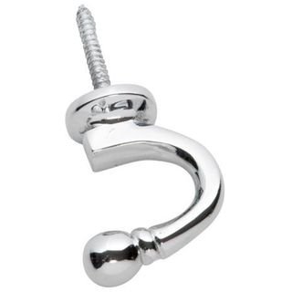 CURTAIN TIE BACK HOOKS CHROME PLATE