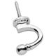 CURTAIN TIE BACK HOOKS CHROME PLATE