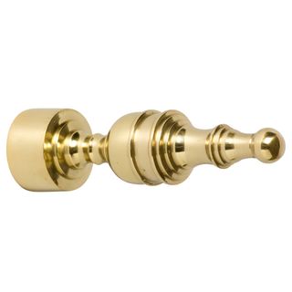 CURTAIN RAIL FINIALS POLISHED BRASS