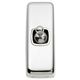 FLAT PLATE TOGGLE CHROME PLATE-WHITE