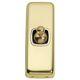 FLAT PLATE TOGGLE RANGE POLISHED BRASS-WHITE