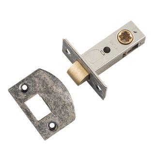 MORTICE LATCHES RUMBLED NICKEL