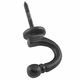 CURTAIN TIE BACK HOOKS MATT BLACK