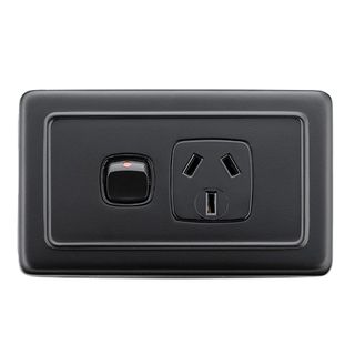 FLAT PLATE SOCKET MATT BLACK