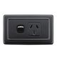 FLAT PLATE SOCKET MATT BLACK