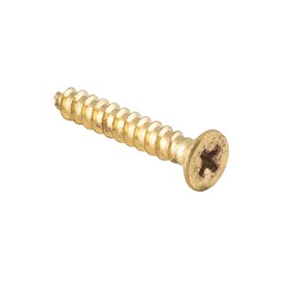 WOOD SCREWS POLISHED BRASS