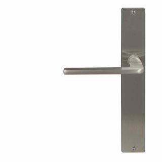 LEVER ON PLATE BRUSHED NICKEL