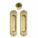 SLIDING DOOR PASSAGE SETS MATT SATIN BRASS