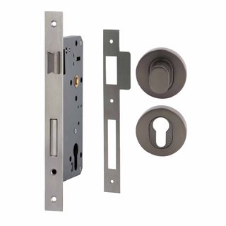LATCHING LOCK KITS SATIN GRAPHITE